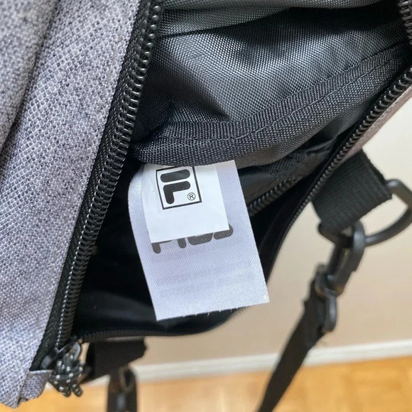 FILA - NWOT Grey Small Messenger Crossbody Bag Adjustable Straps - Picture 6 of 10